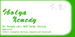 ibolya nemedy business card